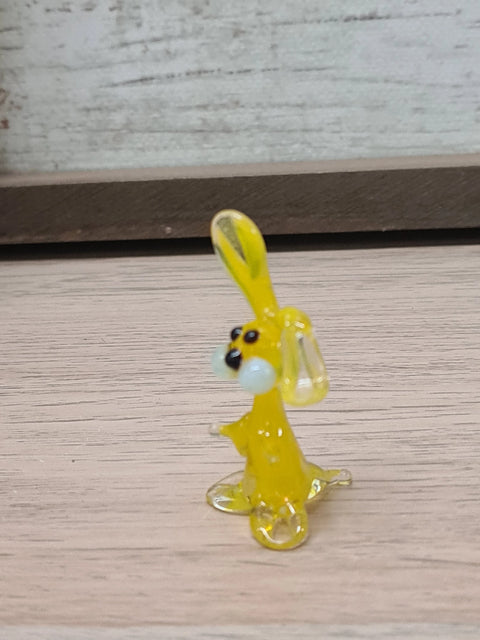 Glass Easter Rabbit Figurine, Handmade Murano Quality Design - Small