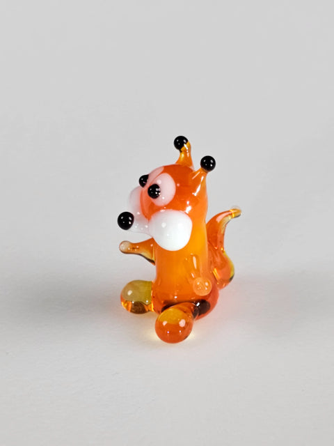 Glass Squirrel Figurine, Handmade Murano Quality Design - Small