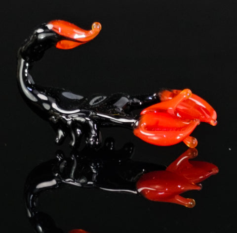 Glass Scorpion Figurine, Handmade Murano Quality Design - Small