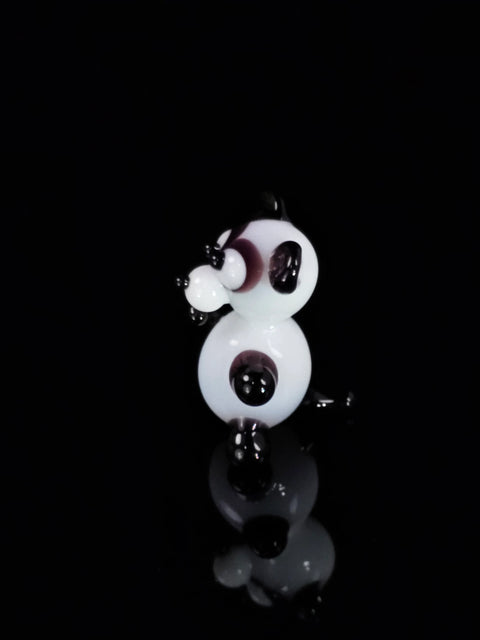 Glass Panda Figurine, Handmade Murano Quality Design - Small