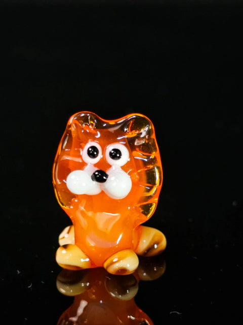 Glass Lion Figurine, Handmade Murano Quality Design - Small