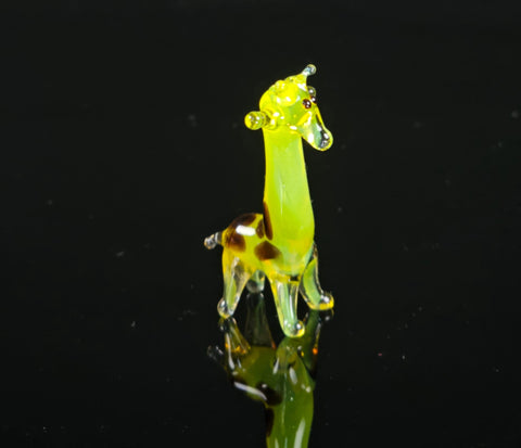 Glass Giraffe Figurine, Handmade Murano Quality Design - Small