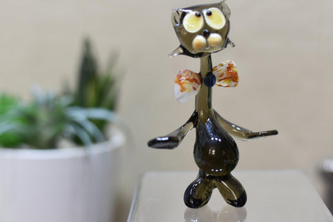 Glass Cat Figurine, Collectible Glass Cat, Murano Quality Gift At A Fraction Of The Price, Handcrafted In Ukraine