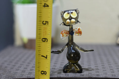 Glass Cat Figurine, Collectible Glass Cat, Murano Quality Gift At A Fraction Of The Price, Handcrafted In Ukraine