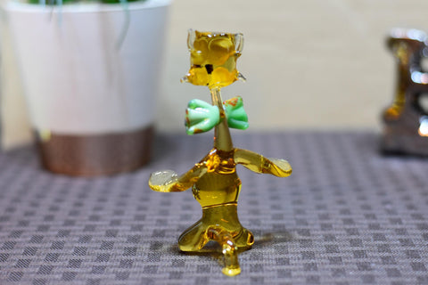 Glass Cat Figurine, Collectible Glass Cat, Murano Quality Gift At A Fraction Of The Price, Handcrafted In Ukraine