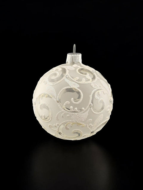 Frosted Blown Glass Ornament - Handcrafted - Hand Made - Modern Design Frosted Blown Glass Ornament - Handcrafted - Hand Made - Modern Design
