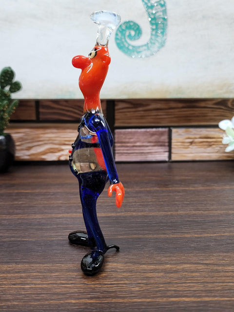 Glass Chef With Lobster Figurine, Handmade Murano Quality Design - Large