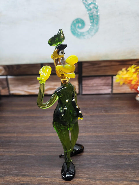 Glass Saluting Soldier Figurine, Handmade Murano Quality Design - Large