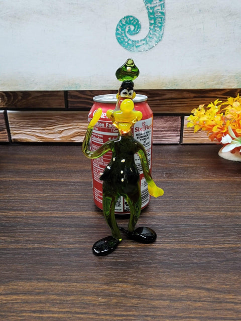 Glass Saluting Soldier Figurine, Handmade Murano Quality Design - Large