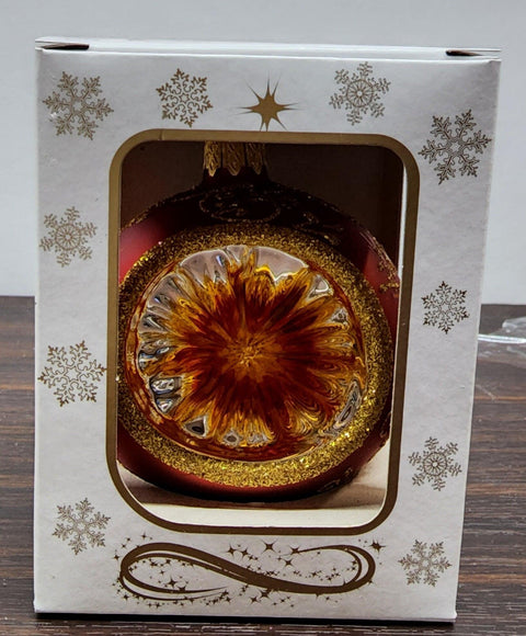 Red Blown Glass Ornament - Red Refractor