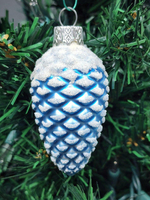 Pinecone Glass Shape Ornament