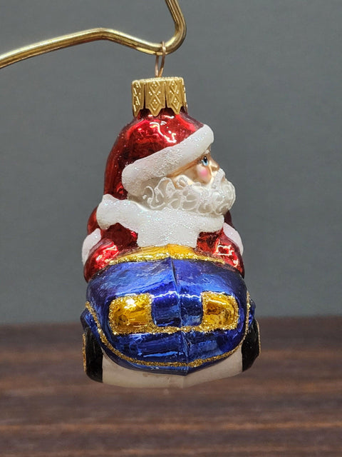 Santa Claus Glass Shape Ornament