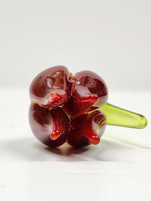 Red Glass Tulip - Handcrafted Long Stem Flower