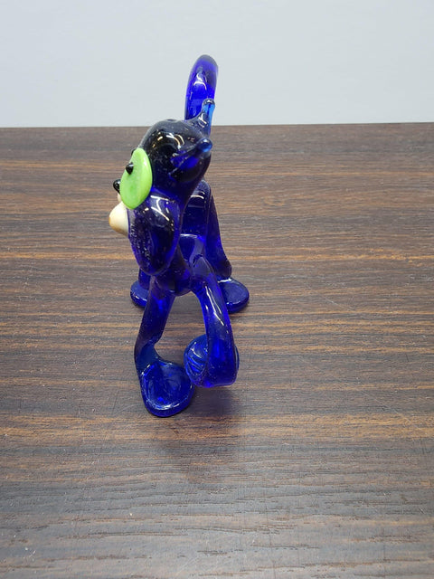 Naturally Colored Glass Figurine - Handcrafted - Cat Design