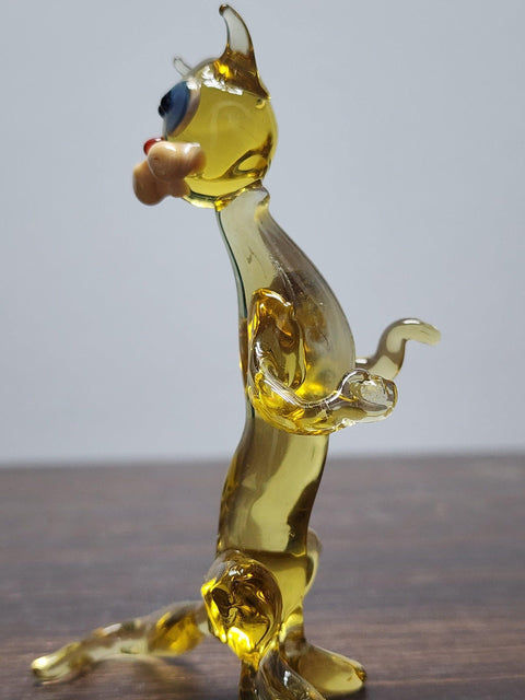 Cat Glass Animal Figurine