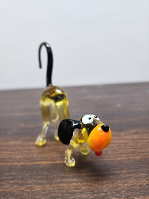 Dog Glass Animal Figurine