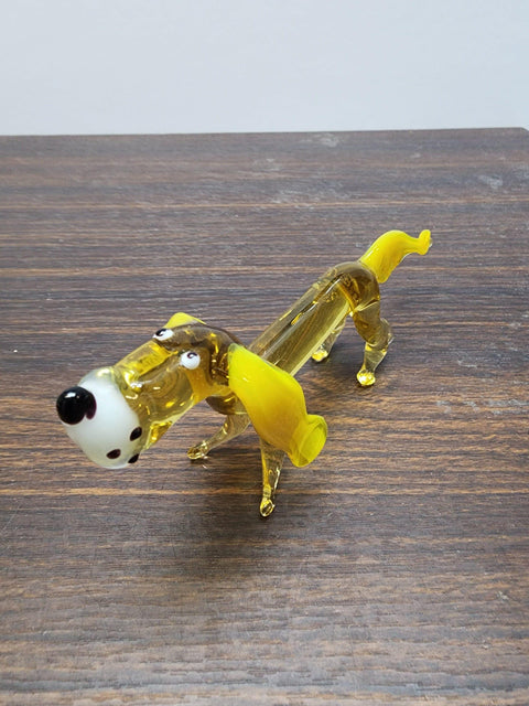 Dachshund Glass Animal Figurine