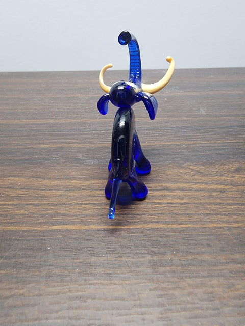 Naturally Colored Glass Figurine - Handcrafted - Mastodon Design