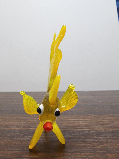 Naturally Colored Glass Figurine - Handcrafted - Fish Design