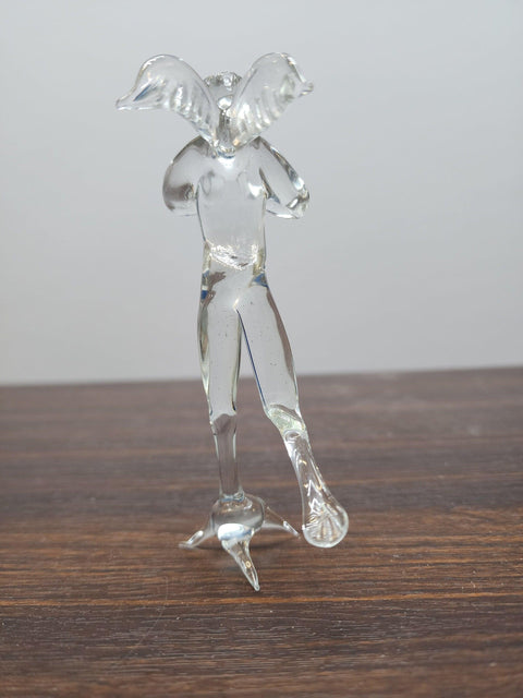 Naturally Colored Glass Figurine - Handcrafted - Angel Design