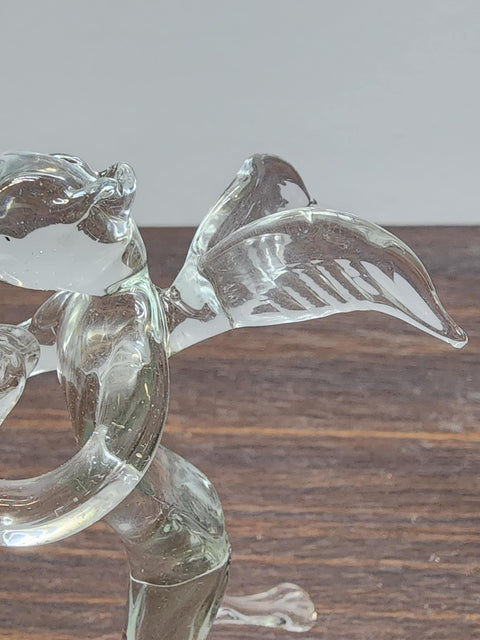 Naturally Colored Glass Figurine - Handcrafted - Angel Design