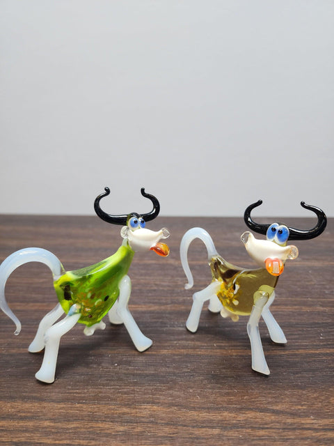 Cow Glass Animal Figurine