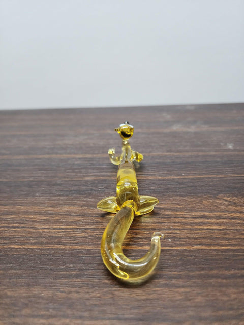 Naturally Colored Glass Figurine - Handcrafted - Fox Design