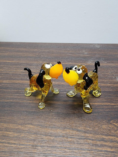 Dog Glass Animal Figurine