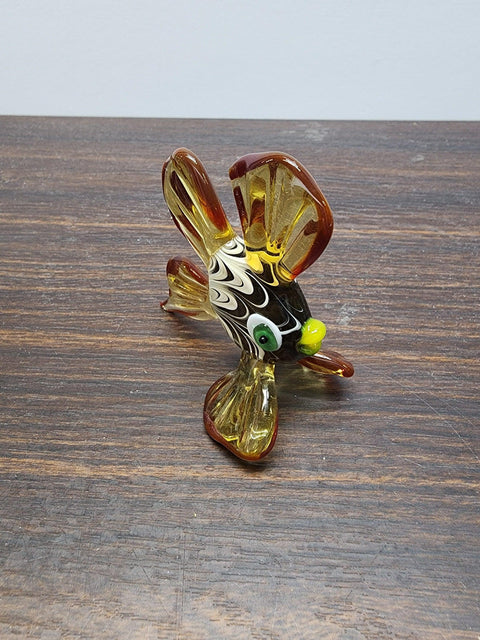 Naturally Colored Glass Figurine - Handcrafted - Fish Design